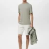 Slim-Fit-T-Shirt aus Leinen
