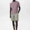 Slim-Fit-T-Shirt aus Leinen