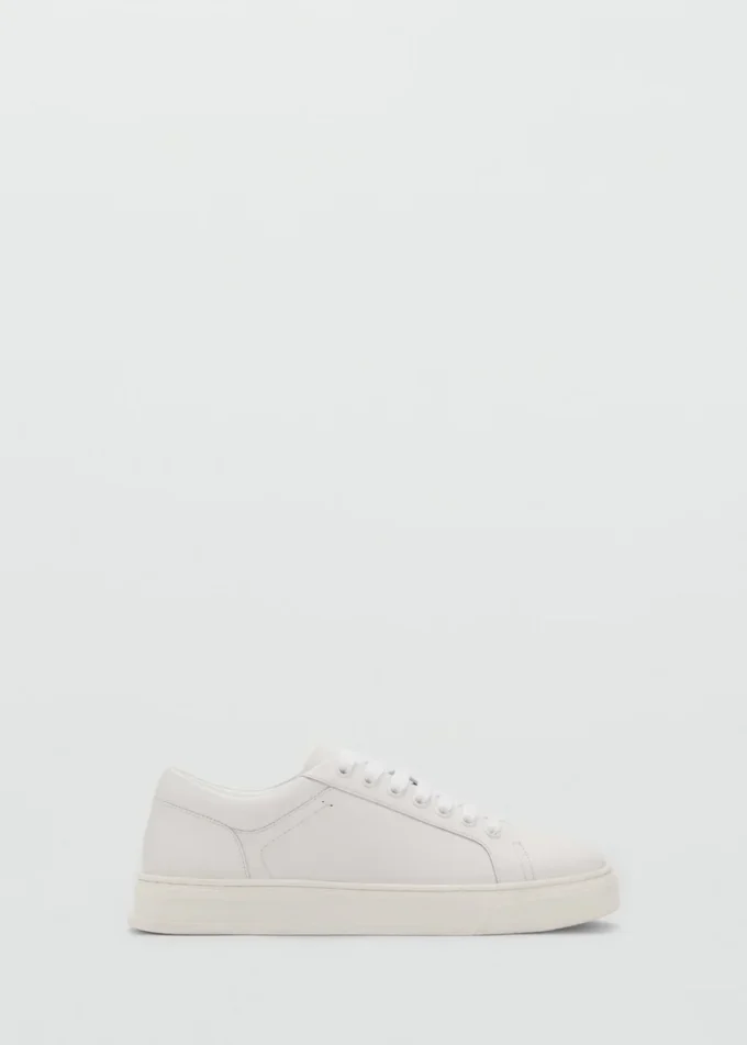 Sneaker mit Lederbesatz Sneaker mit Lederbesatz