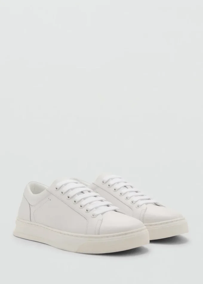 Sneaker mit Lederbesatz Sneaker mit Lederbesatz