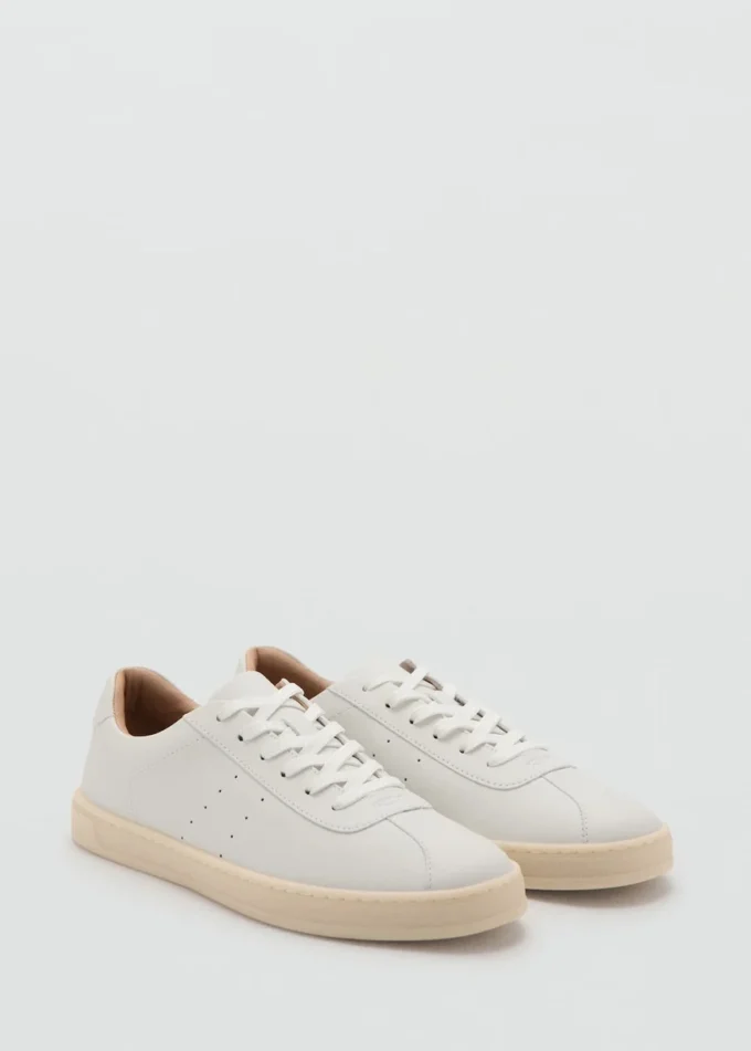 Sneaker mit Lederbesatz Sneaker mit Lederbesatz