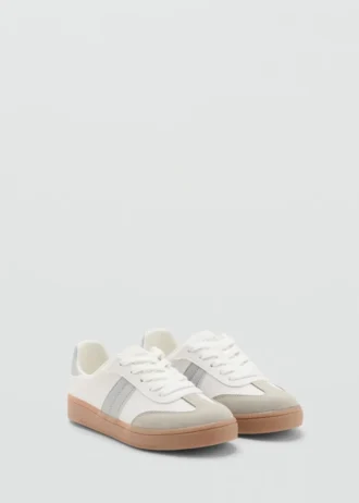 Sneakers aus Ledermix
