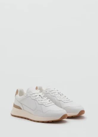 Sneakers aus Ledermix