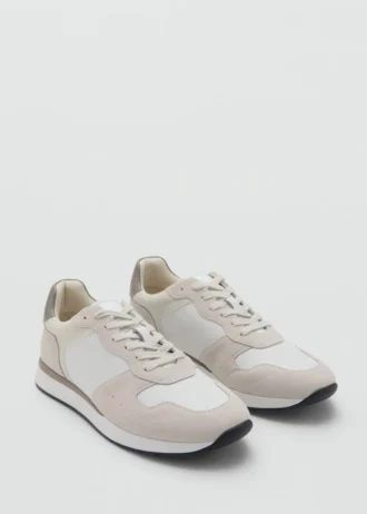 Sneakers aus Ledermix