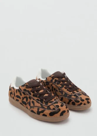 Sneakers aus Leopardenleder
