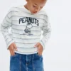 Snoopy-T-Shirt mit Stickerei Snoopy-T-Shirt mit Stickerei