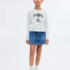 Snoopy-T-Shirt mit Stickerei Snoopy-T-Shirt mit Stickerei