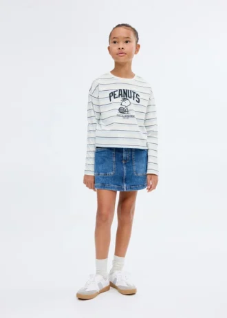 Snoopy-T-Shirt mit Stickerei
