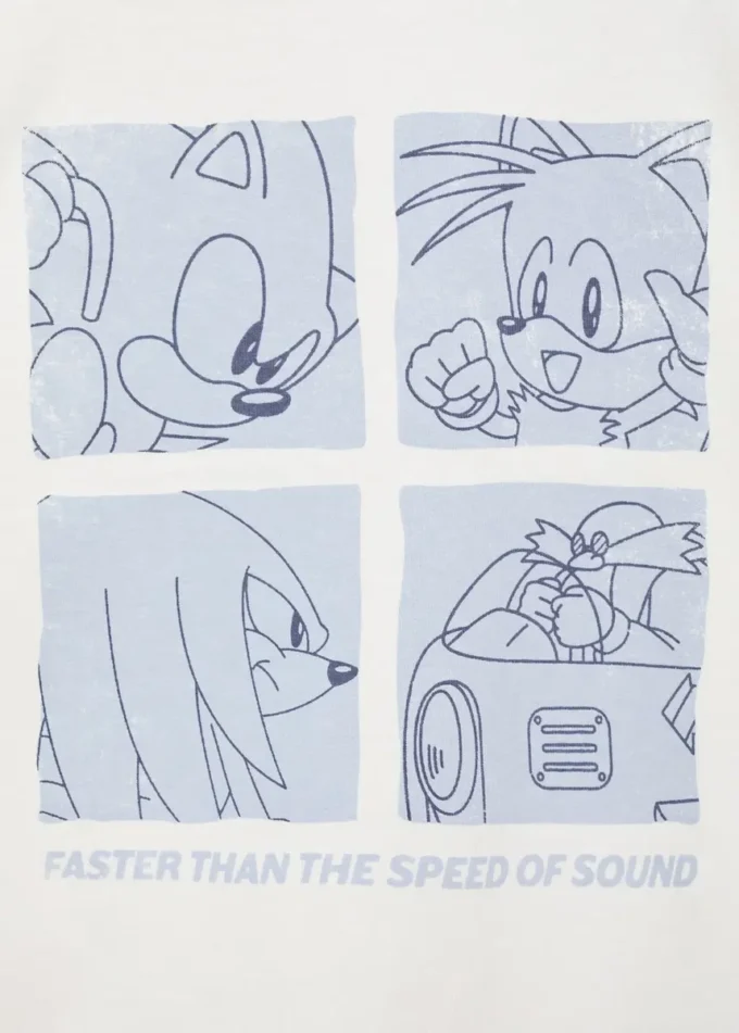 Sonic Baumwoll-T-Shirt