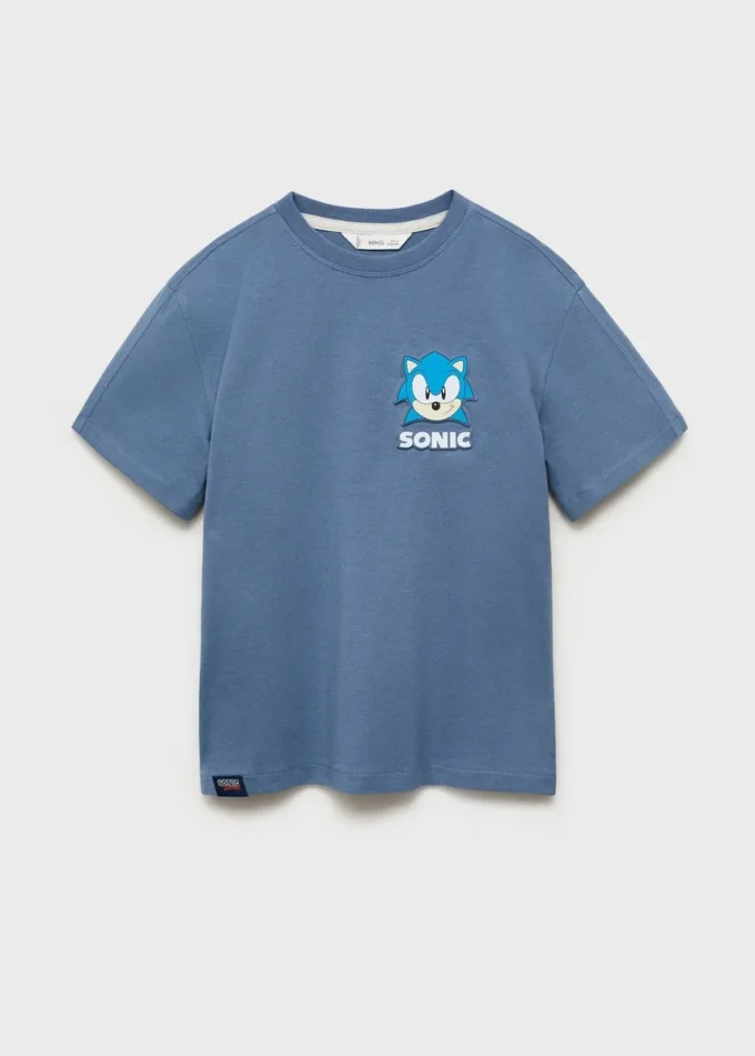 Sonic-T-Shirt mit Prägung