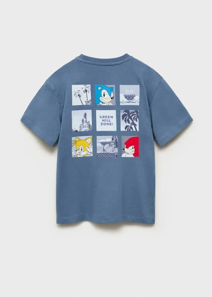 Sonic-T-Shirt mit Prägung