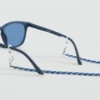 Sonnenbrille mit geflochtener Kette Sonnenbrille mit geflochtener Kette