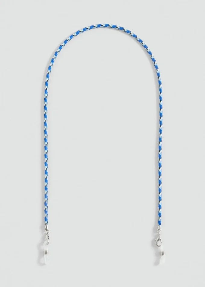 Sonnenbrille mit geflochtener Kette Sonnenbrille mit geflochtener Kette