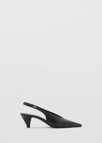 Spitze Leder-Absatzschuhe