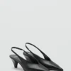 Spitze Leder-Absatzschuhe