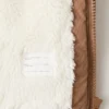 Steppmantel mit Felloptik Steppmantel mit Felloptik