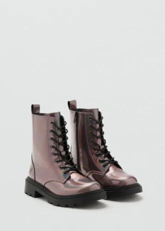Stiefel mit Metallreißverschluss
