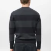 Streifenpullover aus Wollmischgewebe