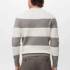 Streifenpullover aus Wollmischgewebe