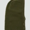 Strick-Balaclava mit Knöpfen