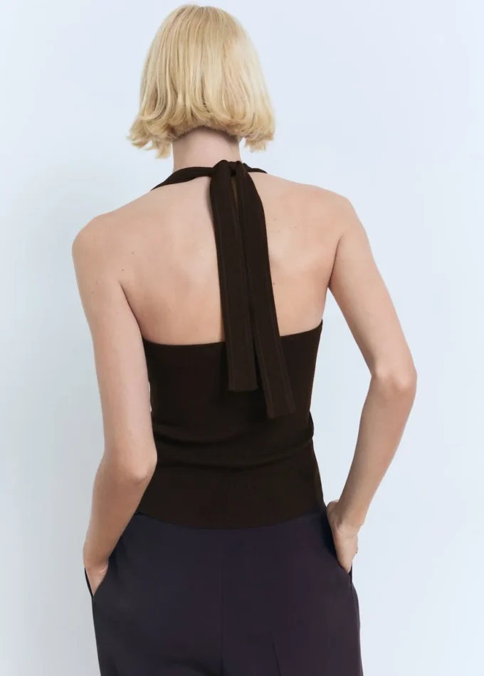 Strick-Haltertop Strick-Haltertop