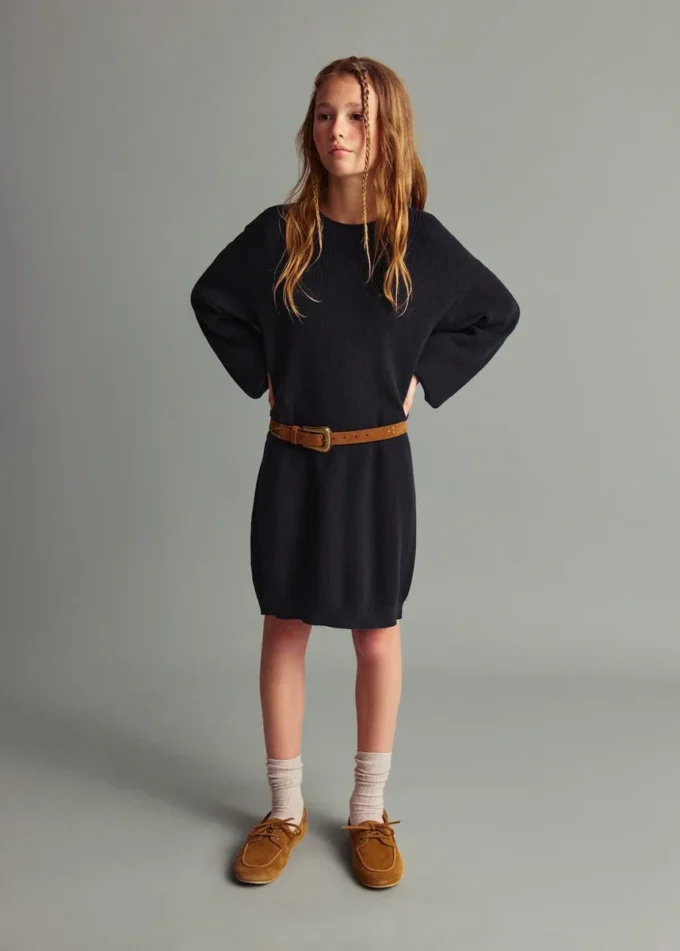 Strick-Midikleid