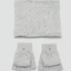 Strickhandschuhe mit Pailletten Strickhandschuhe mit Pailletten