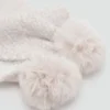 Strick-Schal mit Pompons Strick-Schal mit Pompons