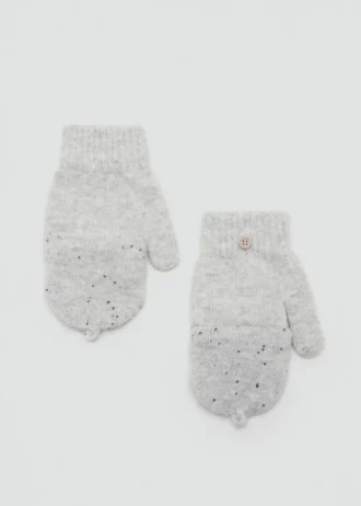 Strickhandschuhe mit Pailletten