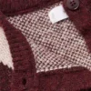 Strickjacke mit Argyle-Muster