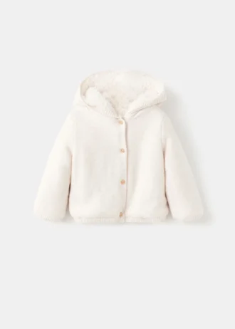 Strickjacke mit Fleecefutter
