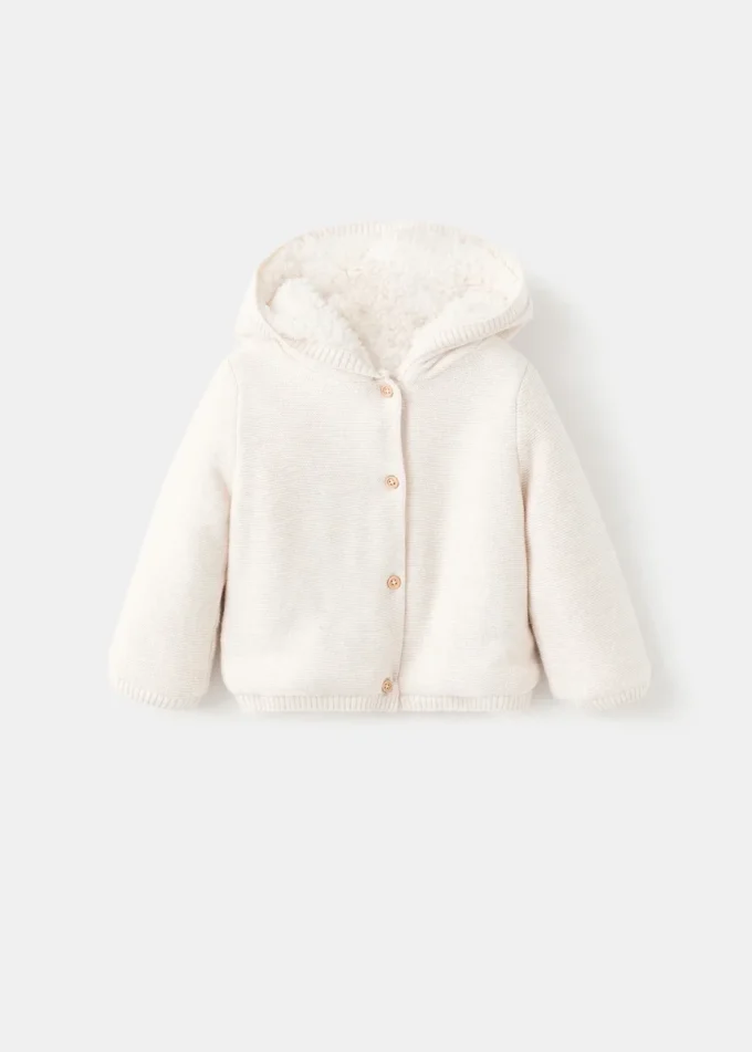 Strickjacke mit Fleecefutter Strickjacke mit Fleecefutter