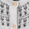 Strickjacke mit gemustertem Saum Strickjacke mit gemustertem Saum