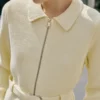 Strickjacke mit Gürtel und Schnalle