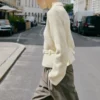 Strickjacke mit Gürtel und Schnalle