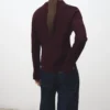 Strickjacke mit Hemdkragen Strickjacke mit Hemdkragen
