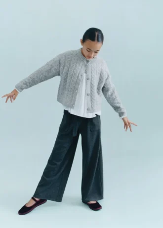 Strickhose mit Schleife