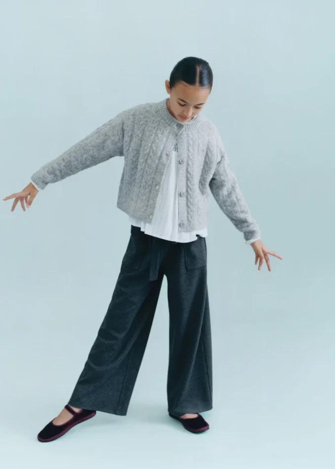 Strickhose mit Schleife Strickhose mit Schleife