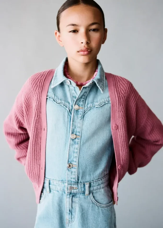 Langer Denim-Overall