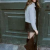 Strickjacke mit Schalkragen