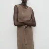 Strickkleid mit Gürtel Strickkleid mit Gürtel