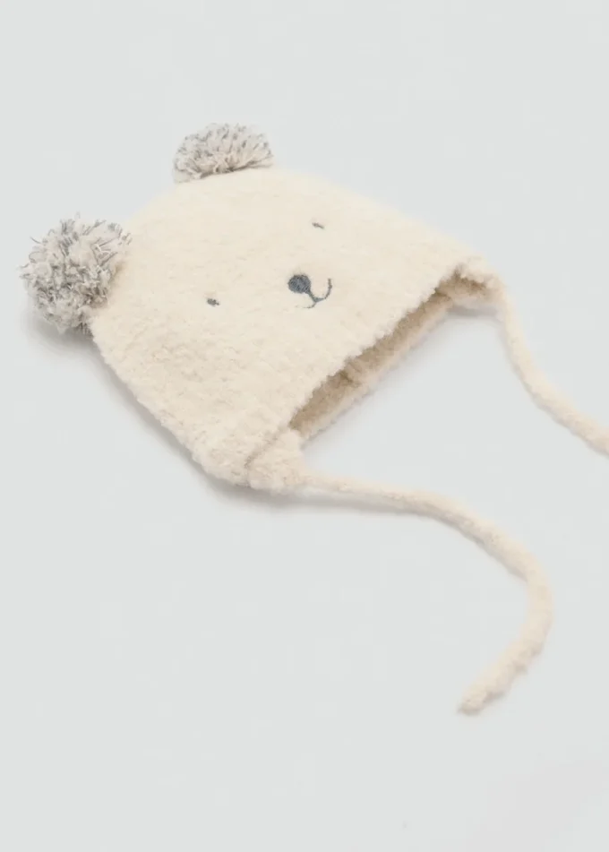 Strickmütze mit Bärenmotiv Strickmütze mit Bärenmotiv