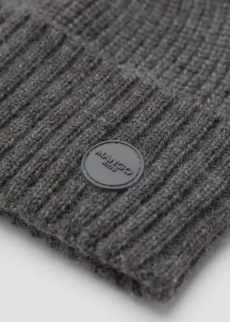 Strickmütze mit Umschlag