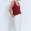 Strickoberteil mit V-Ausschnitt Strickoberteil mit V-Ausschnitt