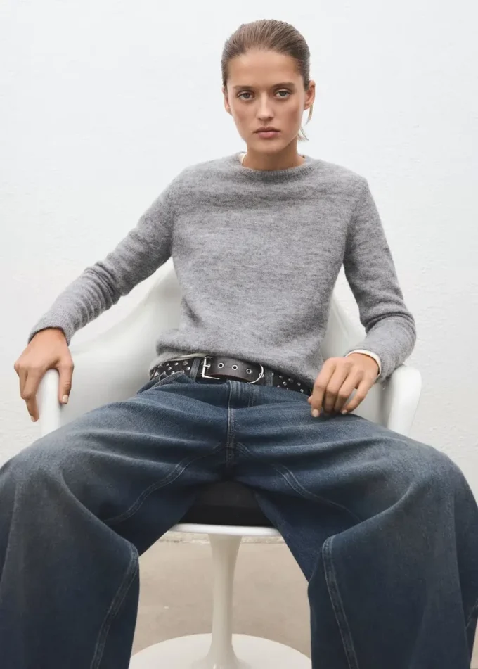 Strickpullover aus Wollmischung