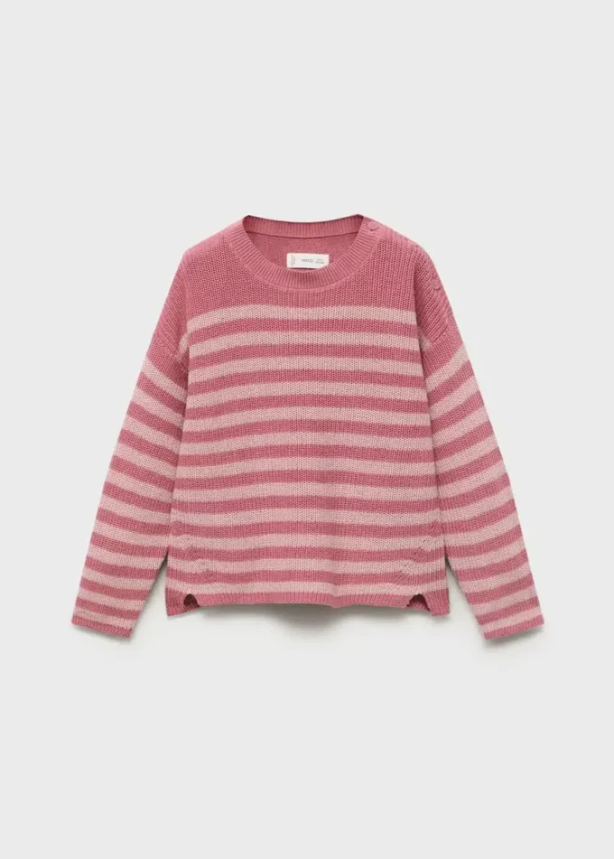 Strickpullover mit Knopfdetails
