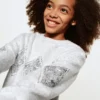 Strickpullover mit Pailletten