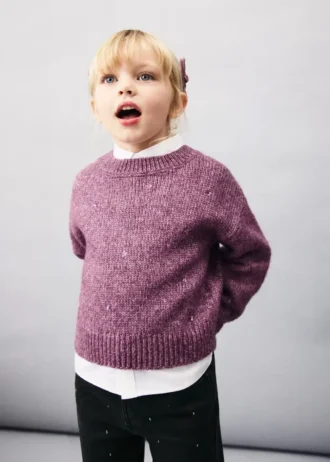 Strickpullover mit Pailletten Strickpullover mit Pailletten
