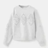 Strickpullover mit Pailletten