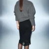 Strickpullover mit Pailletten